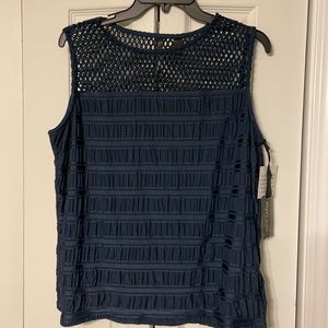 Women’s large navy sleeveless top